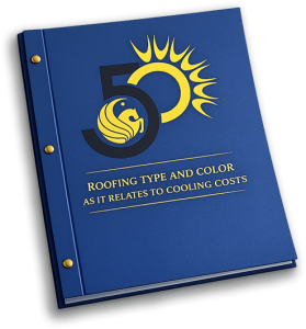 Cover of the UCF Florida Solar Energy Center study on roofing type, roof color, and home cooling costs.